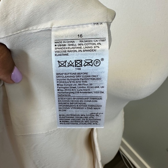 Banana Republic Beige Botton Down Vest size 16 - Picture 6 of 6